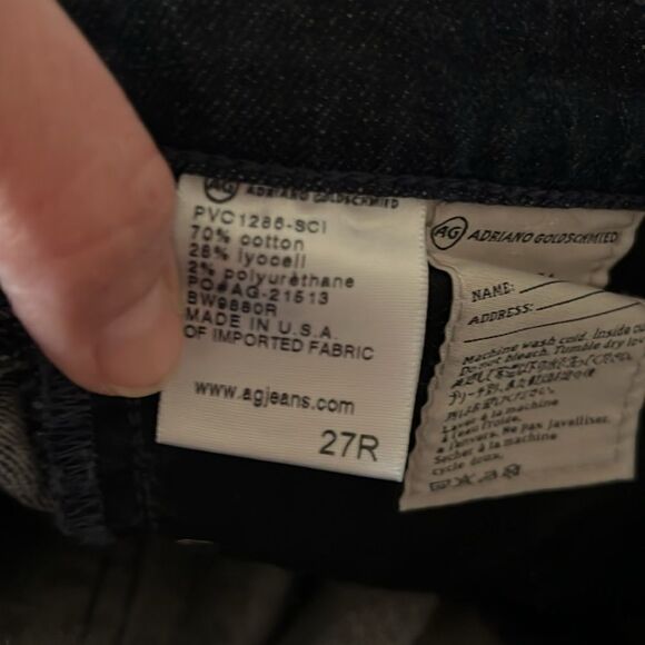 Revolve AG Adriano Goldschmied The Stevie Slim Straight Jeans 27 x 30 C16 - Picture 11 of 11